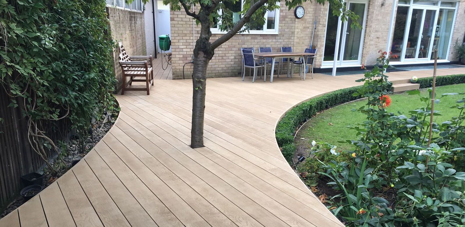 Millboard composite decking landscape