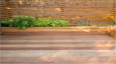 Garapa wood decking