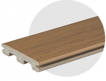 LDC Composite: Oak Composite Decking Board (Grooved)