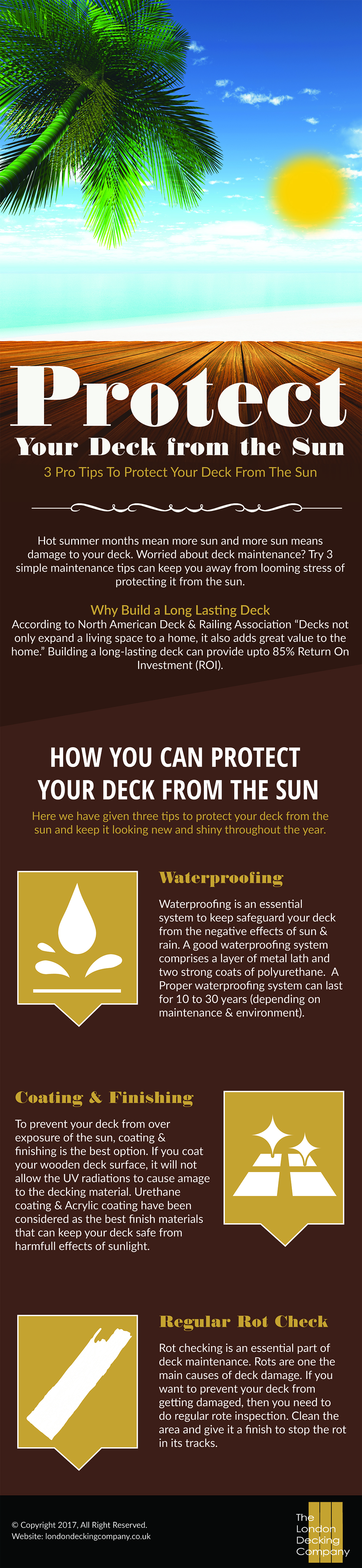 3 Pro Tips to Protect your Deck from the Sun