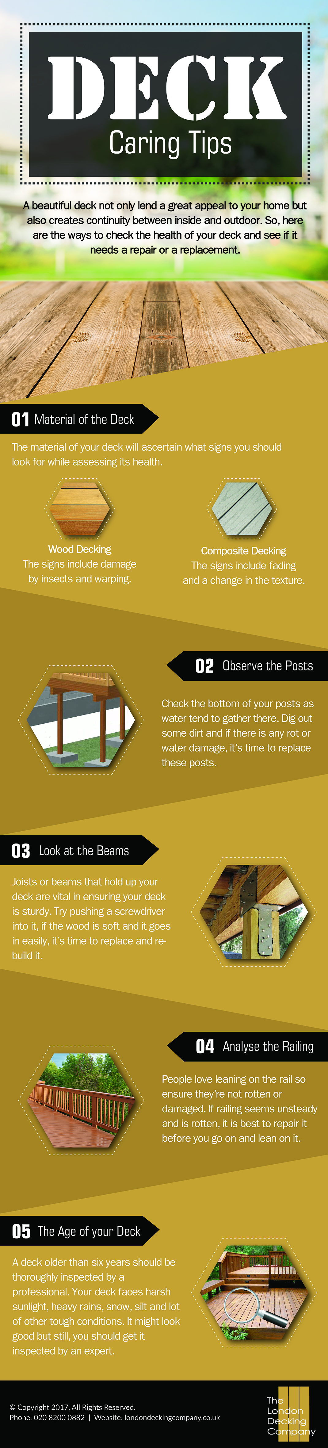 Deck Caring Tips (Infographic)